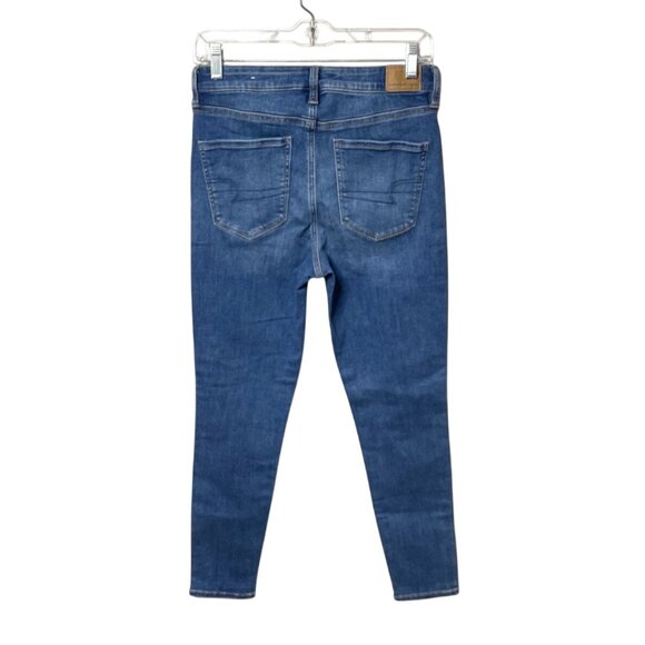 American Eagle Women's Super Hi-Rise Jegging Denim Jeans Size 6 Short Stretch - Picture 2 of 5